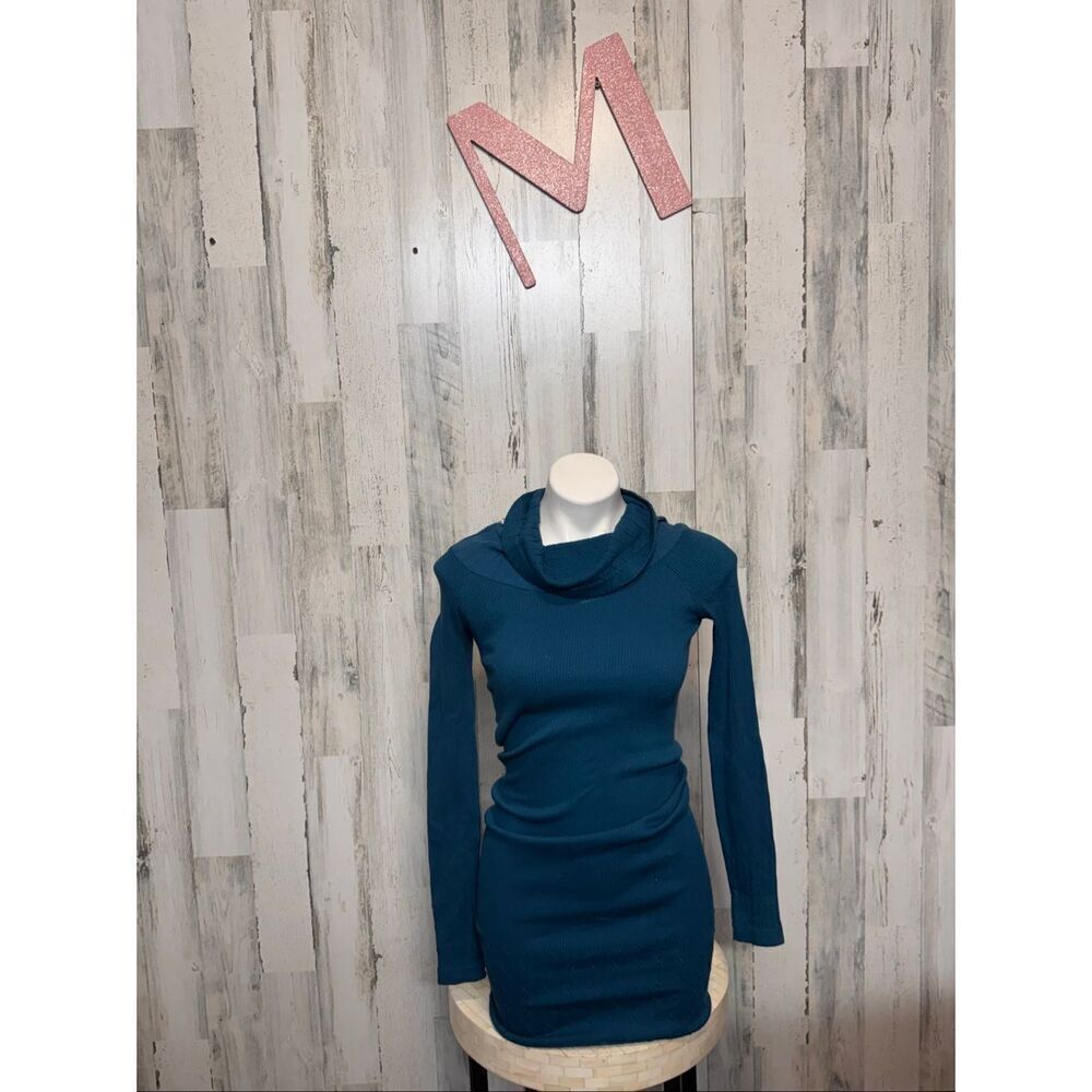JJ Authentic Blue Knit Sweater Dress